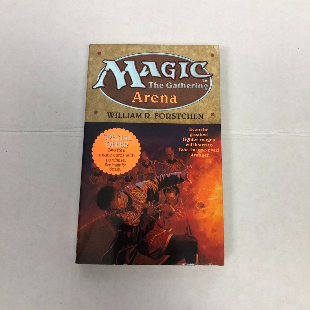 Magic The Gathering ARENA Paperback Book William R Forstchen 1994 1st Printing
